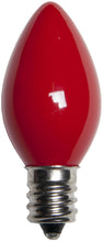 Load image into Gallery viewer, Kringle Traditions C7 Christmas Light Bulb, Red - 25 count