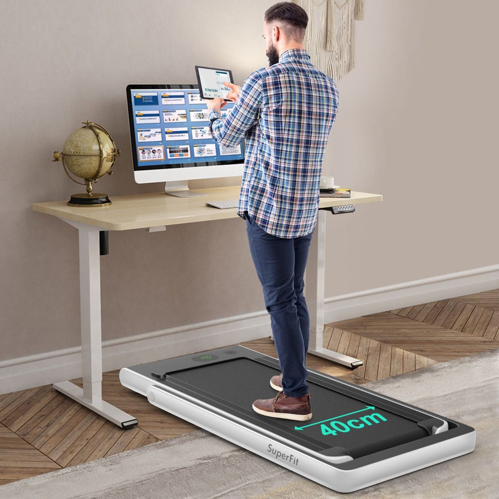 2 en 1 Tapis de Course Electrique Pliable 1 à 12 Km/H avec Haut-parleur Bluetooth Télécommande Moteur 0,75HP Vert/Blanc/Noir/Rouge/Or/Noir et Argenté/Bleu -
