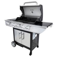Load image into Gallery viewer, Barbecue au gaz BRISBANE - 4 br没leurs 14kW + rchaud Somagic -