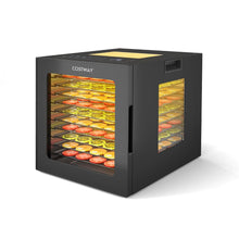 Load image into Gallery viewer, Dshydrateur Alimentaire Schoir  10 Plateaux en Acier Inoxydable avec 10 Programmes Prrgls Minuterie de 48H&amp;Temprature de 30-75鈩Noir -