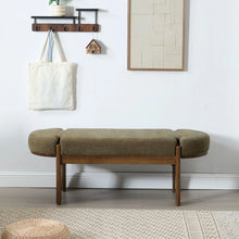 Load image into Gallery viewer, Dayalane 51" Modern Upholstered Bedroom Bench, Linen End of Bed Bench with Wooden Legs for Living Room, Entryway, Hallway Footrest, Beige