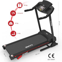 Load image into Gallery viewer, Care Fitness - Tapis de Course Connecté CT-5588-2 - Tapis de Marche Électrique Inclinable et Pliable - Jusqu'à 16km/h - 3 Niveaux d'Inclinaison - 12 Programmes - Kinomap