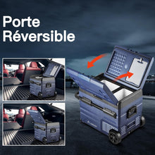Load image into Gallery viewer, 115L Glaciere Electrique Double Zone,Glaciere a Compression WiFi APP,12 V/24 V et 100-240 V Frigo Camping,-20 à 20 pour Voiture,Camion,Bateau,Camping,Car,Caravanes,Voyageant,Maison