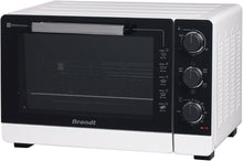 Load image into Gallery viewer, BRANDT - FC405MW - Mini four posable et compact 2100 W – Capacité 40L - Multifonction avec 5 modes de cuisson - Cuisson homogène - Double vitrage – Blanc