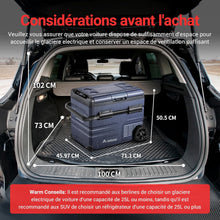 Load image into Gallery viewer, 115L Glaciere Electrique Double Zone,Glaciere a Compression WiFi APP,12 V/24 V et 100-240 V Frigo Camping,-20 鈩 20 鈩pour Voiture,Camion,Bateau,Camping,Car,Caravanes,Voyageant,Maison