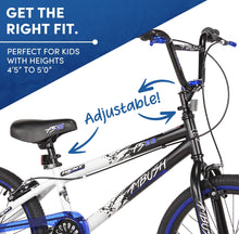 Load image into Gallery viewer, Kent Bicycles 20" Boy'S Ambush BMX Child Bike, Black/Blue