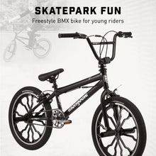 Load image into Gallery viewer, Mongoose Rebel Kids BMX Bike, 20 - In. Wheels, Children &amp; Tweens Ages 7 - 13, Black Bicycle