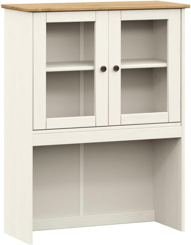 vidaXL Dessus de Commode Vigo Blanc 78x30x100 cm Bois Massif de pin, étagère supérieure de Commode, Dessus de Commode de Cuisine, Rangement de Cuisine