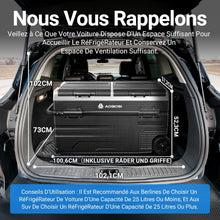 Load image into Gallery viewer, 115L Glaciere Electrique Double Zone,Glaciere a Compression WiFi APP,12 V/24 V et 100-240 V Frigo Camping,-20 鈩 20 鈩pour Voiture,Camion,Bateau,Camping,Car,Caravanes,Voyageant,Maison