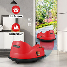 Load image into Gallery viewer, Auto-tamponneuse Electrique 12V pour Enfants Alimentée par Batterie Télécommande Lumières LED Musique pour les 2-5 Ans Rose/Rouge/Bleu -