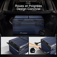 Load image into Gallery viewer, 115L Glaciere Electrique Double Zone,Glaciere a Compression WiFi APP,12 V/24 V et 100-240 V Frigo Camping,-20 鈩 20 鈩pour Voiture,Camion,Bateau,Camping,Car,Caravanes,Voyageant,Maison
