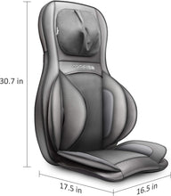 Load image into Gallery viewer, COMFIER Siège Massant Shiatsu avec Compression et Roulement - Masseur de Dos avec Chaleur, Chaise Massage de pétrissage pour Le Dos, Le Cou et Les épaules, Cadeau Papa Maman Femme Homme