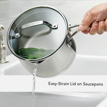 Load image into Gallery viewer, 11-Piece 3-Ply Base Stainless Steel Cookware Set. Silver