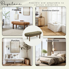 Load image into Gallery viewer, Dayalane 51" Modern Upholstered Bedroom Bench, Linen End of Bed Bench with Wooden Legs for Living Room, Entryway, Hallway Footrest, Beige