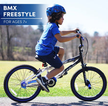 Load image into Gallery viewer, Kent Bicycles 20" Boy'S Ambush BMX Child Bike, Black/Blue