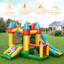 Load image into Gallery viewer, Ch芒teau Gonflable avec Souffleur pour Enfants de 3  10 Ans avec Plusieurs Types de Jeu Diffrents 330 x 300 x 210 cm -