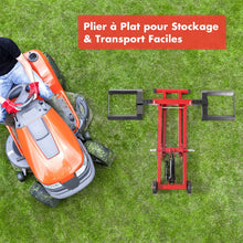 Load image into Gallery viewer, Cric de Levage pour Tondeuse à Gazon pour Tracteurs et Tondeuses à Gazon Autoportées à Rayon de Braquage Nul Capacité de 227 Kg -