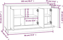 Load image into Gallery viewer, vidaXL Buffet, Armoire Latérale avec 6 Compartiments, Placard avec Porte, Meuble de Rangement Salle de Séjour, Moderne, Blanc Bois d'Ingénierie