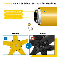 Load image into Gallery viewer, D么me d'Escalade de 305cm avec Balanoire Cage d'Escalade en Mtal Charge Max 363 kg Intrieur Extrieur pour Enfants de 3-10 Ans Jaune/Rouge -