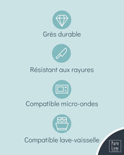 Load image into Gallery viewer, Ensemble Vaisselle en Grès 6 Personnes Rustique 24 pièces - Service de Table Rustique, Lavable au Lave-Vaisselle - Ensemble de Bols et Assiettes - Vaisselle de Table Pure Living en beige