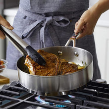Load image into Gallery viewer, 11-Piece 3-Ply Base Stainless Steel Cookware Set. Silver