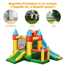 Load image into Gallery viewer, Château Gonflable avec Souffleur pour Enfants de 3 à 10 Ans avec Plusieurs Types de Jeu Différents 330 x 300 x 210 cm -