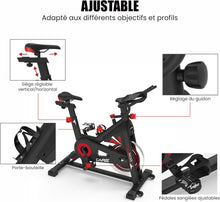 Load image into Gallery viewer, CARE FITNESS - VÉLO DE BIKING - Speed racer - velo d'appartement avec écran LCD-Masse d'inertie 22kg-Guidon et selle réglable