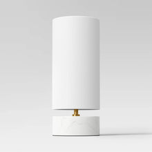Load image into Gallery viewer, Faux Marble Mini Table Lamp White - Threshold