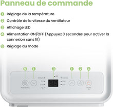 Load image into Gallery viewer, COMFEE' Climatiseur Mobile 9000 BTU/h 2,6kW, Contrôle APP, 3 Modes, 3 Vitesses de ventilation, Dimensions compactes, Pour pièces de 33㎡, Breezy Cool 2.6, Fonctionne avec Alexa