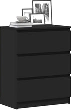 Load image into Gallery viewer, vidaXL Buffet, Meuble de Rangement avec Tiroir, Armoire de Rangement, Organisateur Salon Salle de Séjour Intérieur, Noir Bois d’Ingénierie