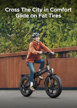 Load image into Gallery viewer, EP-2 Pro Vélo électrique Pliable 20 × 4.0 Fat Bike Electrique 7 Vitesses avec Batterie Amovible 48V 13Ah Autonomie 120km Tout-Terrain &amp; VTT &amp; Plage &amp; Neige -