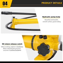 Load image into Gallery viewer, CGOLDENWALL CP-700 Pompe Hydraulique Manuelle avec Tuyau de 1 8m Haute Pression 700kg/cm² Contenu en Huile 900cc pour Utilisation avec Variété d'Outils Hydrauliques