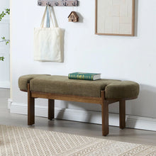 Load image into Gallery viewer, Dayalane 51" Modern Upholstered Bedroom Bench, Linen End of Bed Bench with Wooden Legs for Living Room, Entryway, Hallway Footrest, Beige