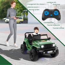 Load image into Gallery viewer, 24V Voiture lectrique 2 Places Enfants avec Tlcommande 2,4G Musique LED Dmarrage Lent 2 Vitesses Charge 35kg pour 3-8 Ans+ Rouge/Rose/Vert -