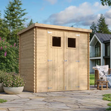 Load image into Gallery viewer, Abri de jardin en bois L204 x l142 x H200 cm / 2,22 m -
