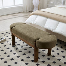 Load image into Gallery viewer, Dayalane 51" Modern Upholstered Bedroom Bench, Linen End of Bed Bench with Wooden Legs for Living Room, Entryway, Hallway Footrest, Beige