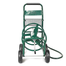 Load image into Gallery viewer, Dvidoir de Tuyau d橝rrosage avec 4 Roulettes Chariot pour 1.7m de Tuyau d橝rrosage Panier,95x62x113cm,Vert -