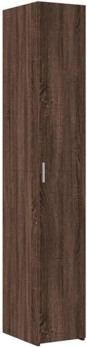 vidaXL Buffet Haut chêne Marron 30x42,5x185 cm Bois d'ingénierie, Buffet, Armoire de Rangement, Panneau latéral, Armoire, Armoire latérale