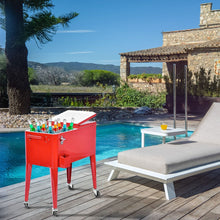 Load image into Gallery viewer, Chariot Isotherme Roulant de 76L Rfrigrant avec Roulettes Universelles Ouvre-bouteille Desserte Jardin pour Conserver Glace et Boissons -