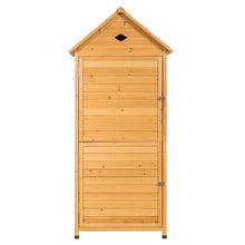 Load image into Gallery viewer, Abri de jardin extrieur  5 etagres cabane verrouillable en bois de sapin toit en tle galvanise 20_0005485 -