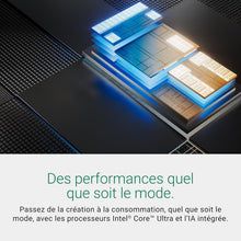 Load image into Gallery viewer, Dell Inspiron 16 PC Portable 2-en-1 écran 16" FHD+ (1920 x 1200) Intel Core Ultra 5 Series 1 Graphique Intel 16 Go RAM 512 Go SSD Windows 11 Home Clavier AZERTY rétroéclairé Bleu