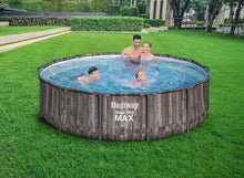Load image into Gallery viewer, FORNOR 56141 Piscine + Filtre Bombe 366 x H 100 cm,Effet Bois