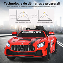 Load image into Gallery viewer, Voiture Sport Electrique 12 V pour Enfants Vitesse Max.: 5 km/h Tlcommande 2.4G MP3 Effets Sonores Lumineux Rouge -