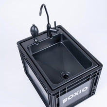 Load image into Gallery viewer, - Wash: Lavabo Mobile avec Pompe à Main - vier Camping Car,Van,Camping,Jardin | vier avec Bac,Robinet en Plastique,Noir -