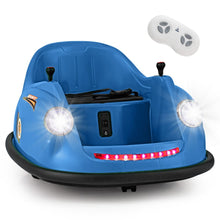 Load image into Gallery viewer, Auto-tamponneuse Electrique 12V pour Enfants Alimentée par Batterie Télécommande Lumières LED Musique pour les 2-5 Ans Rose/Rouge/Bleu -