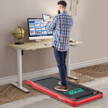 Load image into Gallery viewer, 2 en 1 Tapis de Course Electrique Pliable 1  12 Km/H avec Haut-parleur Bluetooth Tlcommande Moteur 0,75HP Vert/Blanc/Noir/Rouge/Or/Noir et Argent/Bleu -