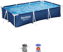 Load image into Gallery viewer, Steel Pro Kit Piscine Hors Sol Rectangulaire 3,00 m X 2,01 m X 66 cm,Bleu