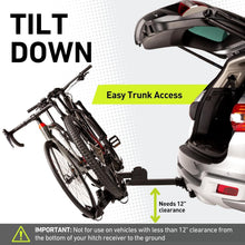 Load image into Gallery viewer, Vibrelli Porte-attelage de vélo électrique – 2 Porte-vélos électriques pour Gros pneus, VTT, vélos Standard – 29,5 kg par vélo – Anti-oscillation breveté – Voitures et VUS – Plateforme