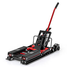 Load image into Gallery viewer, Cric Hydraulique pour Moto Capacité de 680 kg Table Élévatrice Moto Plateforme Réglable en Hauteur sur 3 Niveaux Rouge/Noir -