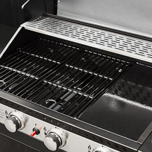 Load image into Gallery viewer, Cook'in Garden Cuisine extérieure modulable FIDGI 3 - Barbecue au gaz 3 brûleurs avec thermomètre Meuble d'appoint desserte et évier